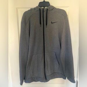 Nike Dri-Fit Gray Full Zip Hoodie